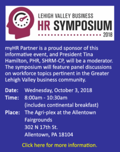 Lehigh Valley Business HR Symposium 2018 flyer