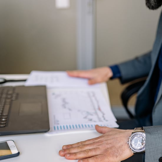 man stills at desk not working