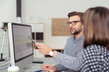 two workers collaborating 