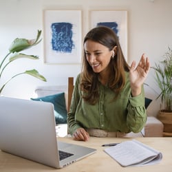 HR consultant on an online call